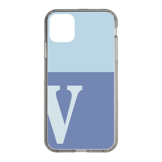 Slim Protection Case［ Original - initial two tone - V blue ］