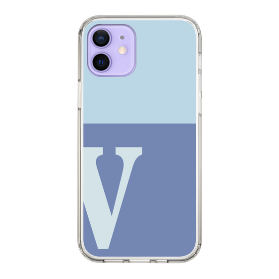 Slim Protection Case［ Original - initial two tone - V blue ］
