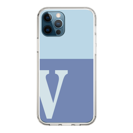 Slim Protection Case［ Original - initial two tone - V blue ］