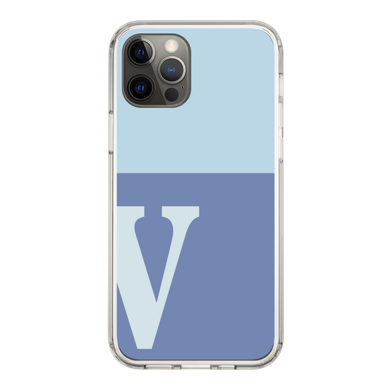 Slim Protection Case［ Original - initial two tone - V blue ］