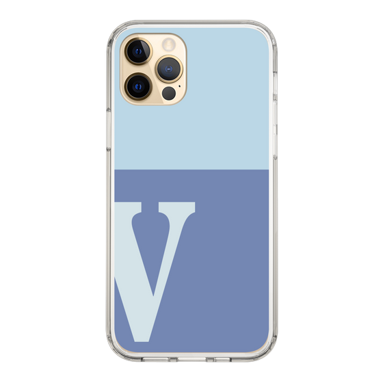 Slim Protection Case［ Original - initial two tone - V blue ］