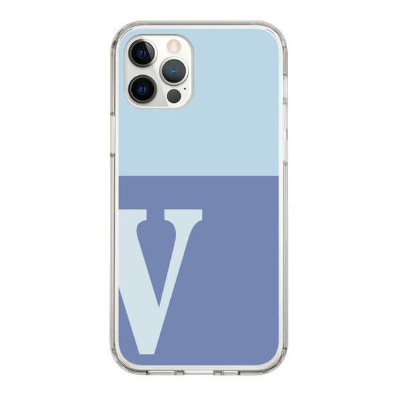 Slim Protection Case［ Original - initial two tone - V blue ］