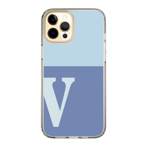 Slim Protection Case［ Original - initial two tone - V blue ］