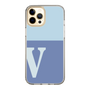 Slim Protection Case［ Original - initial two tone - V blue ］