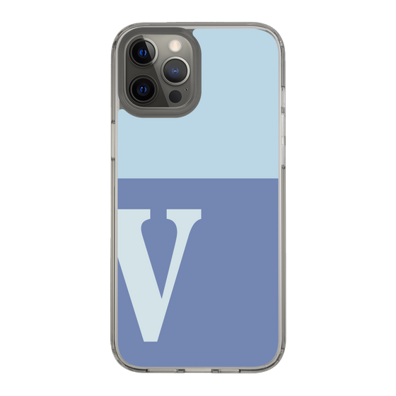 Slim Protection Case［ Original - initial two tone - V blue ］