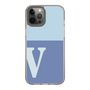 Slim Protection Case［ Original - initial two tone - V blue ］