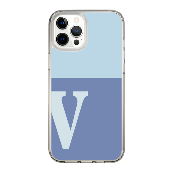 Slim Protection Case［ Original - initial two tone - V blue ］