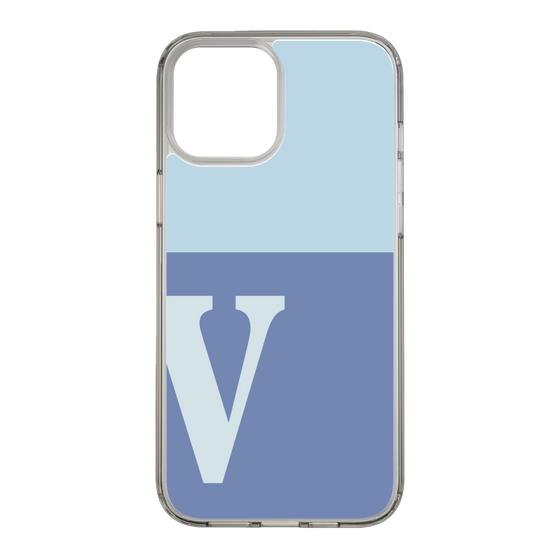 Slim Protection Case［ Original - initial two tone - V blue ］