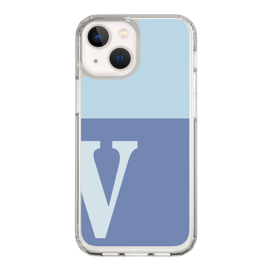 Slim Protection Case［ Original - initial two tone - V blue ］