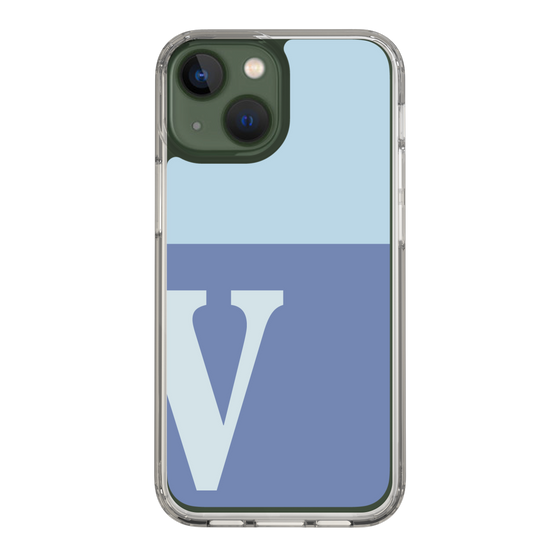 Slim Protection Case［ Original - initial two tone - V blue ］