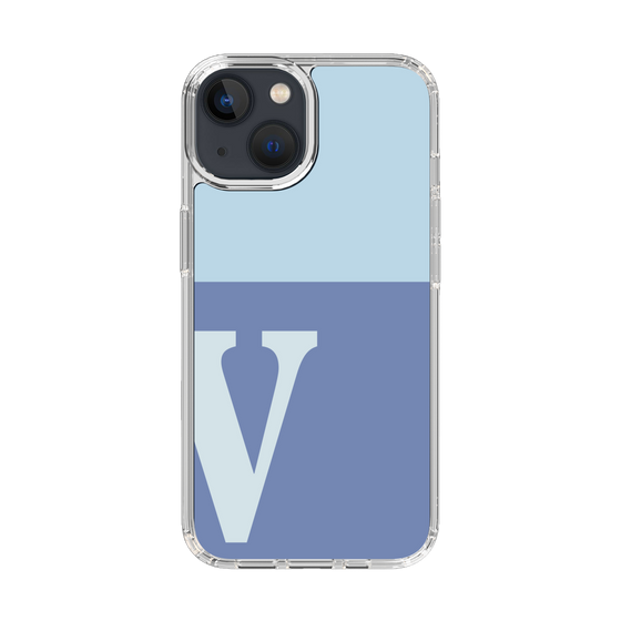 Slim Protection Case［ Original - initial two tone - V blue ］
