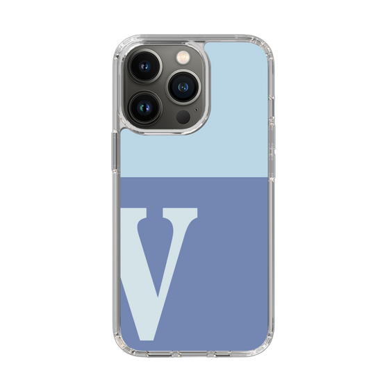 Slim Protection Case［ Original - initial two tone - V blue ］