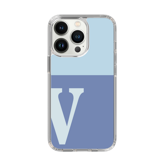 Slim Protection Case［ Original - initial two tone - V blue ］