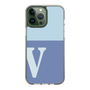 Slim Protection Case［ Original - initial two tone - V blue ］