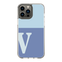 Slim Protection Case［ Original - initial two tone - V blue ］