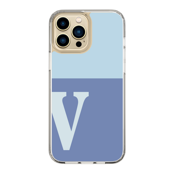 Slim Protection Case［ Original - initial two tone - V blue ］