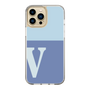 Slim Protection Case［ Original - initial two tone - V blue ］