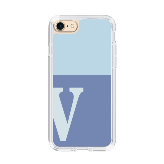 Slim Protection Case［ Original - initial two tone - V blue ］