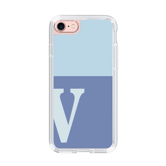 Slim Protection Case［ Original - initial two tone - V blue ］