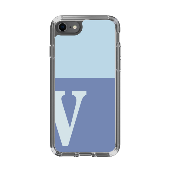 Slim Protection Case［ Original - initial two tone - V blue ］