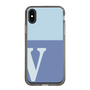 Slim Protection Case［ Original - initial two tone - V blue ］