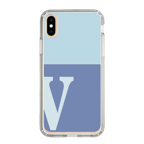Slim Protection Case［ Original - initial two tone - V blue ］