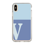 Slim Protection Case［ Original - initial two tone - V blue ］