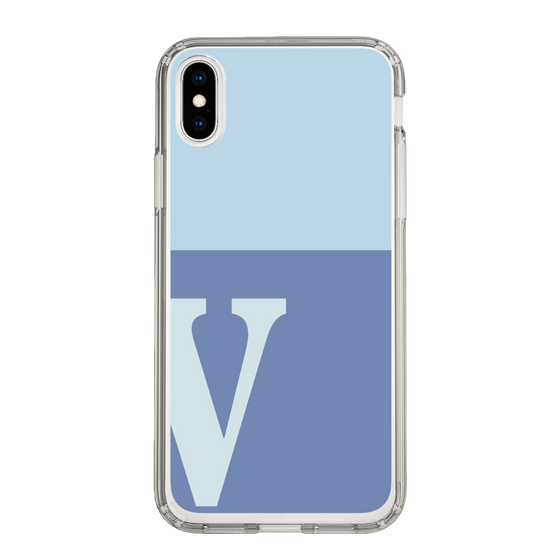 Slim Protection Case［ Original - initial two tone - V blue ］