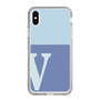 Slim Protection Case［ Original - initial two tone - V blue ］