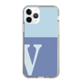 Slim Protection Case［ Original - initial two tone - V blue ］