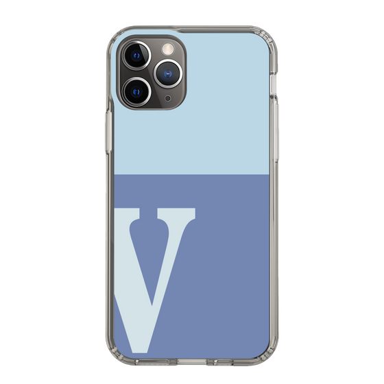 Slim Protection Case［ Original - initial two tone - V blue ］