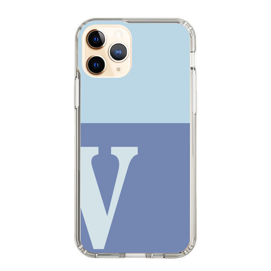 Slim Protection Case［ Original - initial two tone - V blue ］