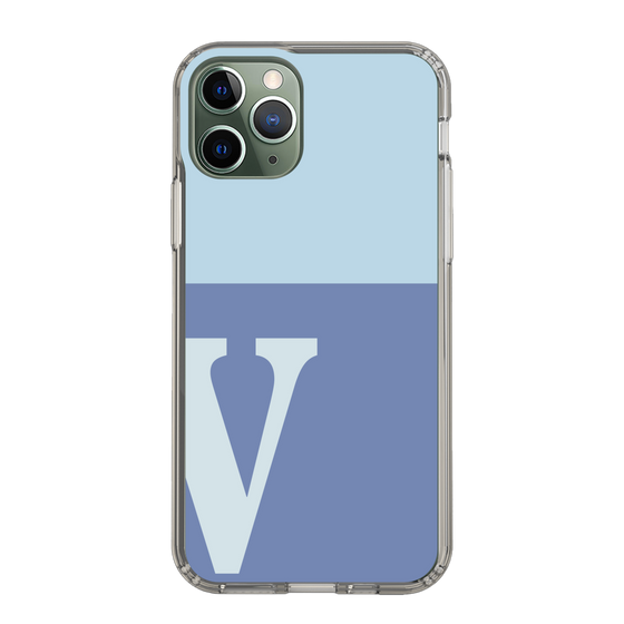 Slim Protection Case［ Original - initial two tone - V blue ］