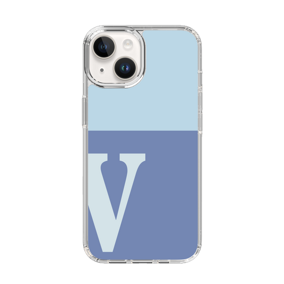 Slim Protection Case［ Original - initial two tone - V blue ］
