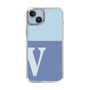 Slim Protection Case［ Original - initial two tone - V blue ］