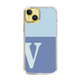 Slim Protection Case［ Original - initial two tone - V blue ］