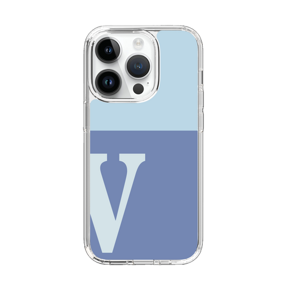 Slim Protection Case［ Original - initial two tone - V blue ］