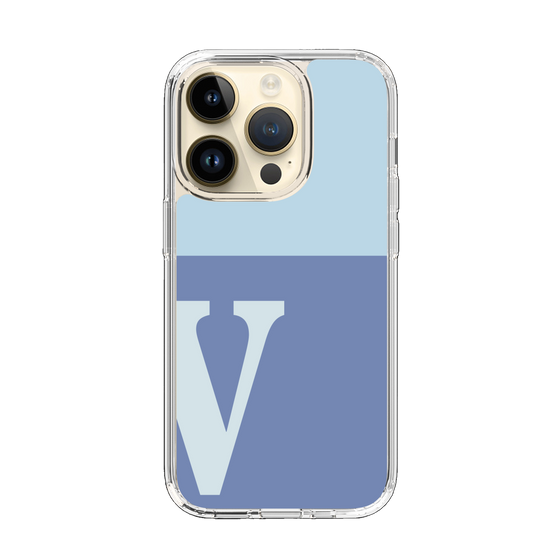 Slim Protection Case［ Original - initial two tone - V blue ］
