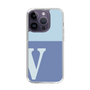 Slim Protection Case［ Original - initial two tone - V blue ］
