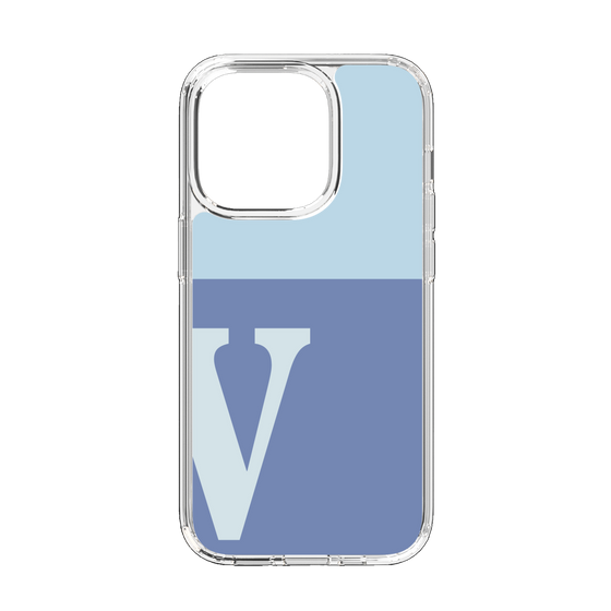 Slim Protection Case［ Original - initial two tone - V blue ］