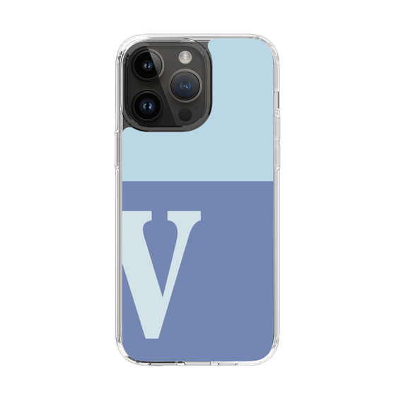 Slim Protection Case［ Original - initial two tone - V blue ］