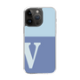 Slim Protection Case［ Original - initial two tone - V blue ］