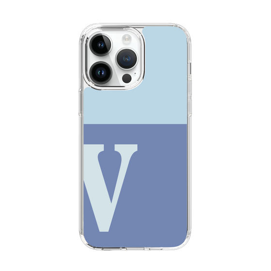 Slim Protection Case［ Original - initial two tone - V blue ］