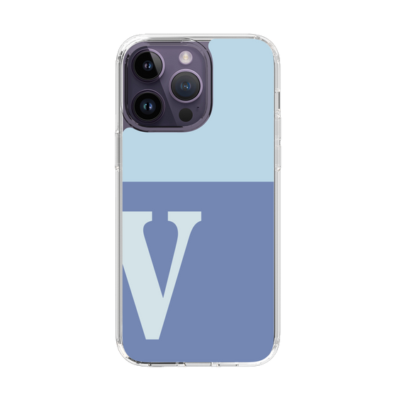 Slim Protection Case［ Original - initial two tone - V blue ］