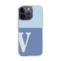 Slim Protection Case［ Original - initial two tone - V blue ］