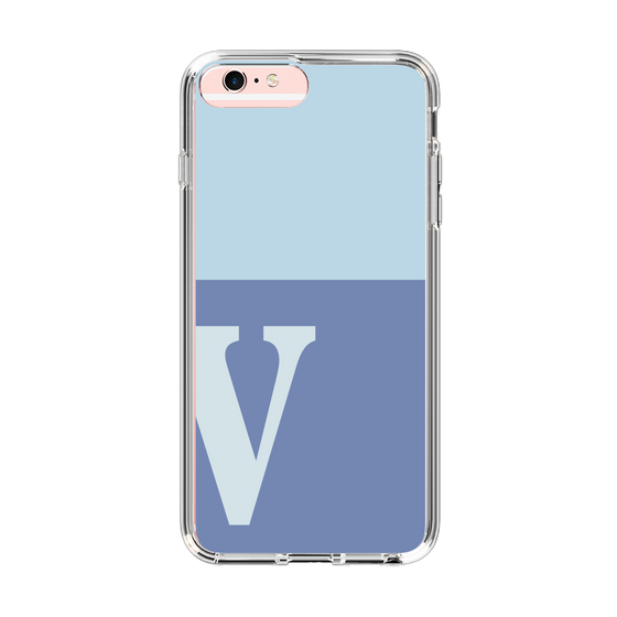 Slim Protection Case［ Original - initial two tone - V blue ］