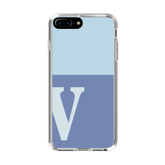 Slim Protection Case［ Original - initial two tone - V blue ］
