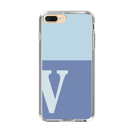Slim Protection Case［ Original - initial two tone - V blue ］