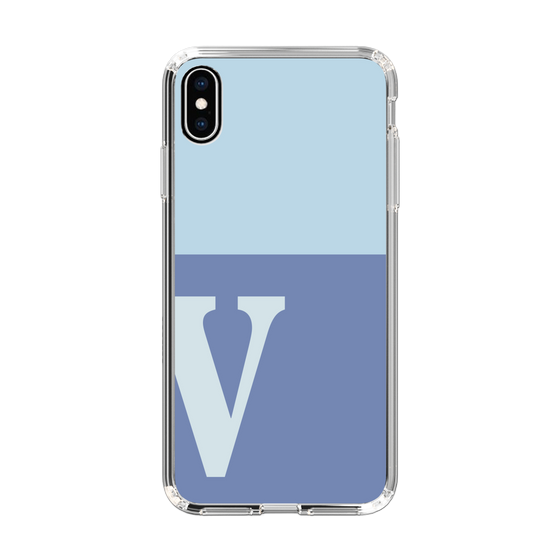 Slim Protection Case［ Original - initial two tone - V blue ］