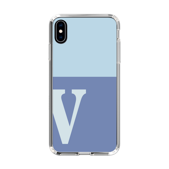 Slim Protection Case［ Original - initial two tone - V blue ］